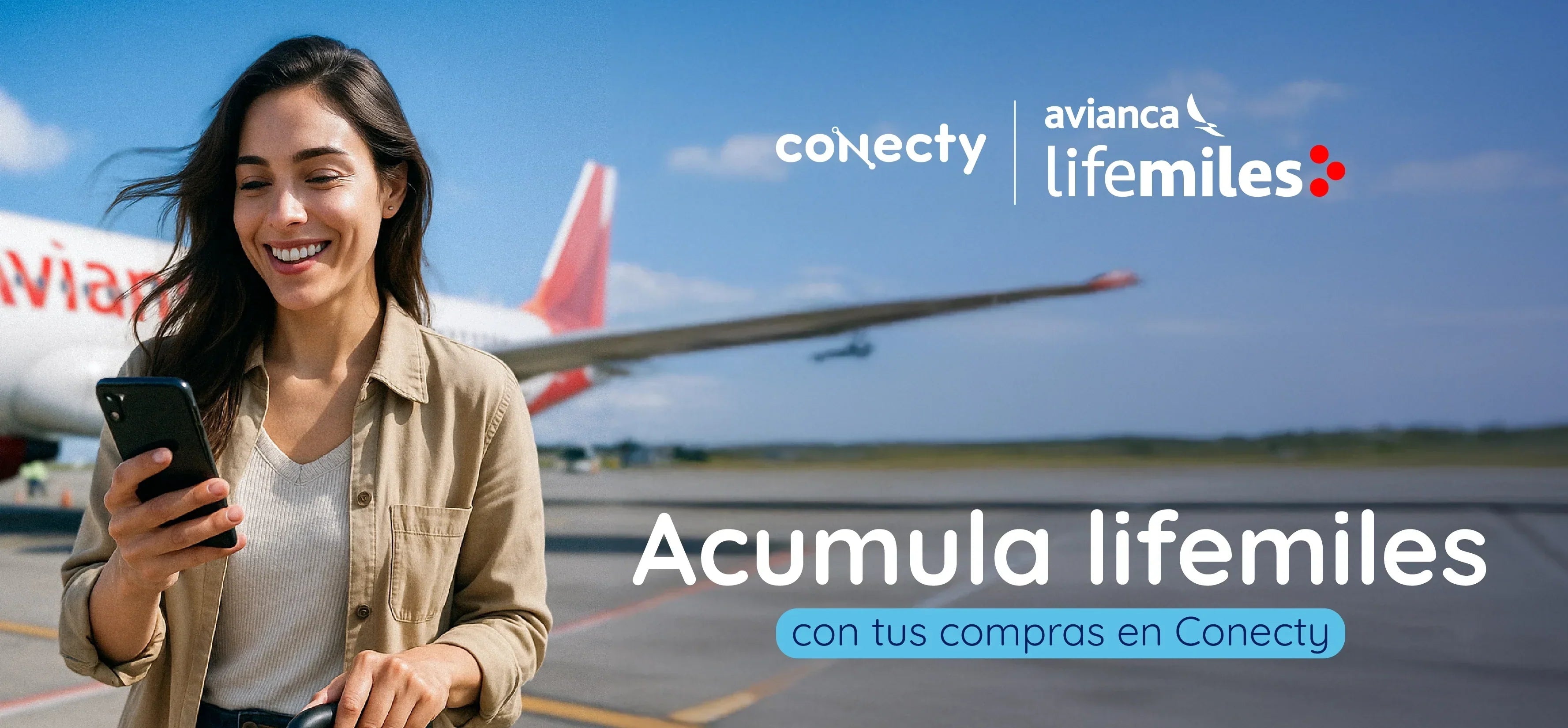 Acumula LifeMiles con tus compras en Conecty